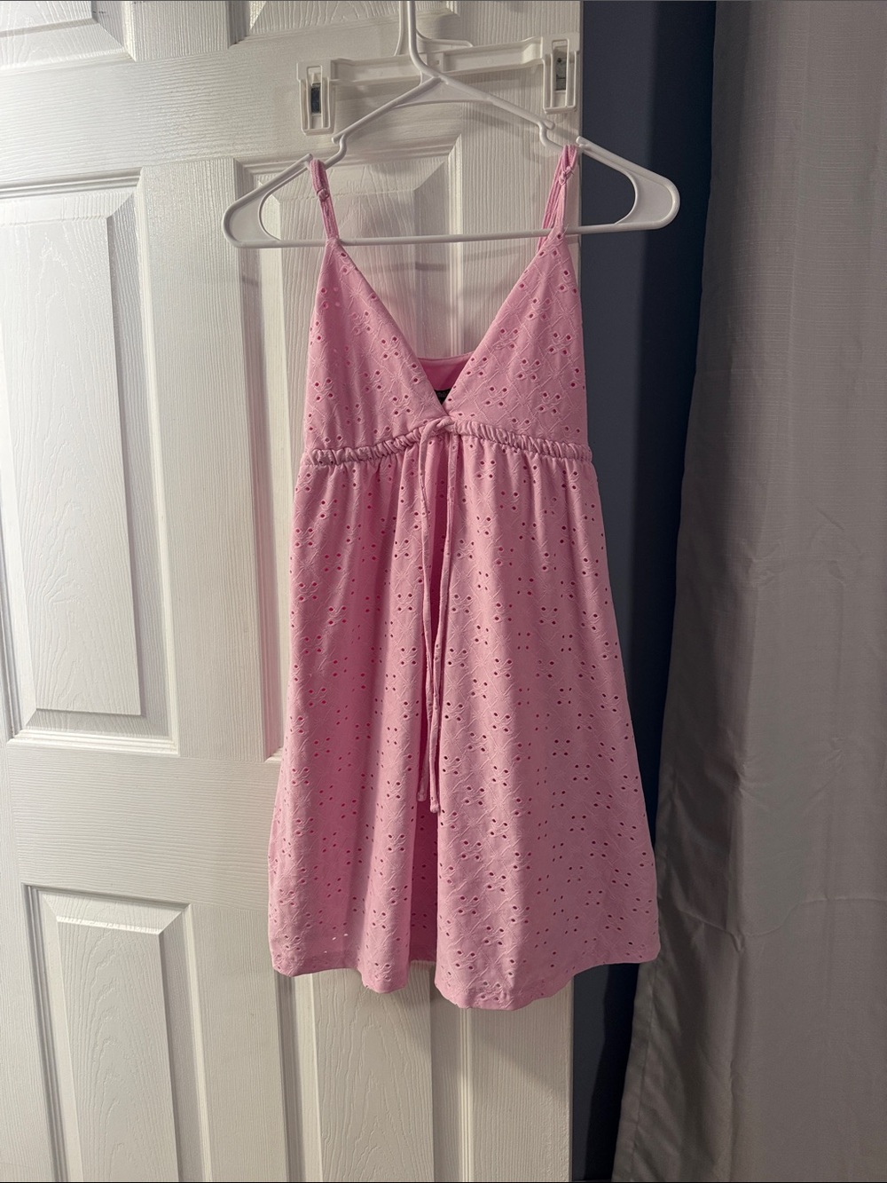 wild fable Pink Eyelet Spaghetti-Strap Chemise